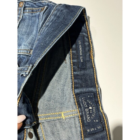 Lucky Brand 28x32 121 Heritage Slim Fit Jeans Dark Wash Denim Mens - Picture 5 of 5